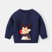 XUANMU Children's Christmas Sweater Cartoon Elk Boy Girl Sweater Fashion Trend Warm Winter Thick Sweater XB112_viptrois.com