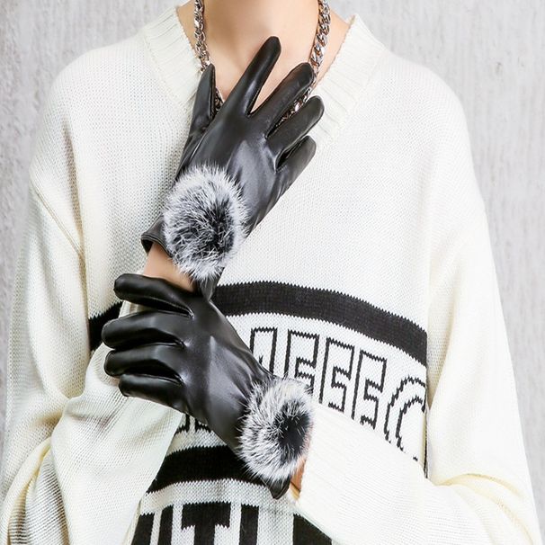 touchscreen multiple styles leather winter riding driving w electric bike motorcycle pu gloves_viptrois.com