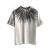 Men's Clothing Fashion Thin Short Sleeved T Shirt Versatile Trendy Personality Casual Loose Cotton Five Point Half Sleeves_viptrois.com
