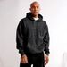 Men's Clothing Men's Loose Fit Leopard Print Hooded Sweatshirt With Pockets - Long Sleeve Casual Pullover (Brown/Black)_viptrois.com