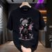 Men's Clothing Heavy Cotton Short Sleeved T Shirt For Men In Summer New Style Trendy Brand Handsome Print Loose Round Neck Casual Top_viptrois.com