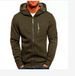 Men's Clothing Autumn Multi Zipper European And American Men's Sports Leisure Jacquard Sweatshirt Large Size Cardigan Hoodie Men's Jacket_viptrois.com