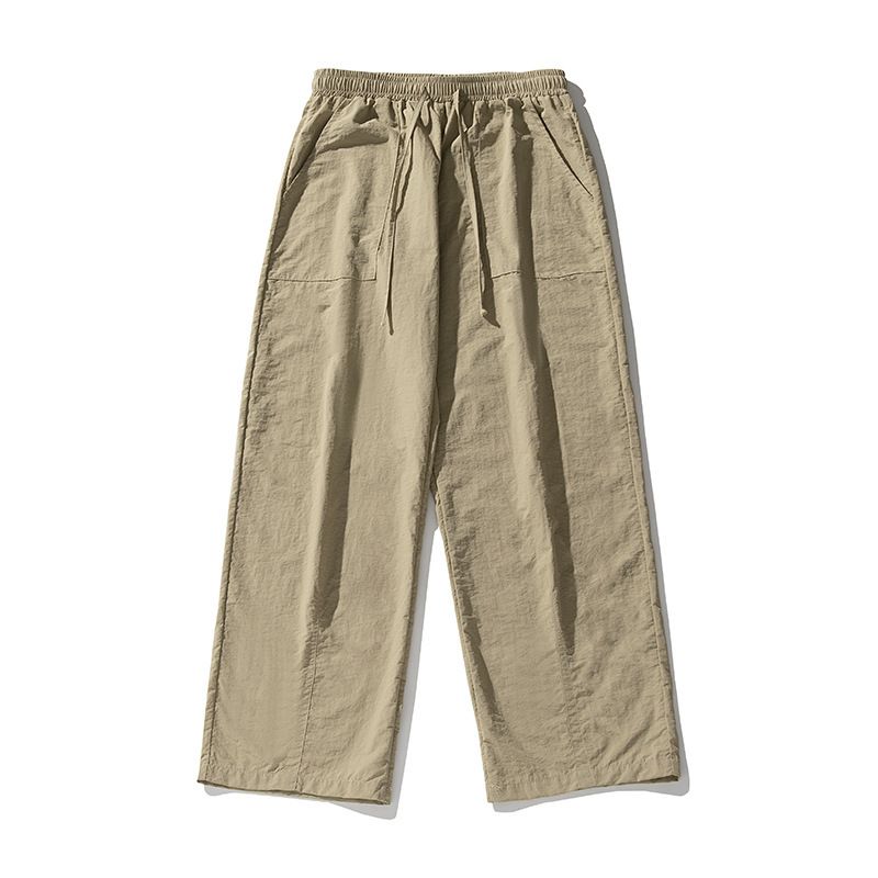 Men's Clothing Hanlu Women's Clothing Thin And Slim Slightly Wide Work Wear Casual Pants Spring New Couple Loose Drawstring Sports Trousers Q_viptrois.com