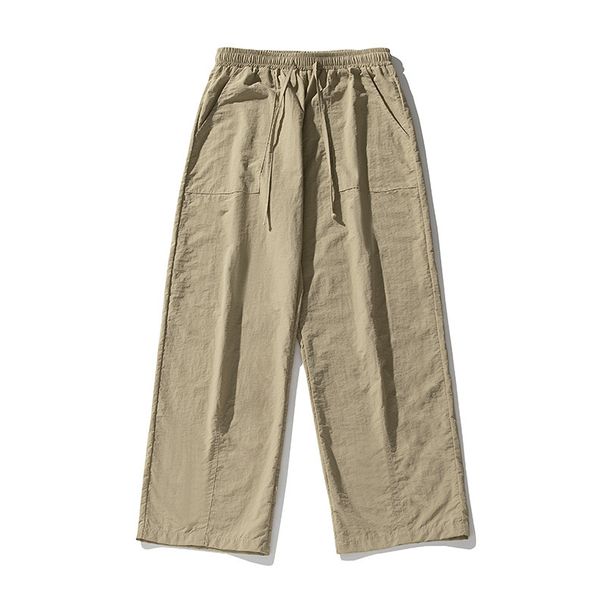 Men's Clothing Hanlu Women's Clothing Thin And Slim Slightly Wide Work Wear Casual Pants Spring New Couple Loose Drawstring Sports Trousers Q_viptrois.com