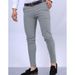 Men's Clothing New Solid Color Slim Fitting Foreign Trade Pocket Decoration Casual Formal Pants_viptrois.com