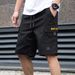 Men's Casual Shorts Loose Fit Five Point Pants Straight Leg Cargo Style Trendy Bottoms_viptrois.com