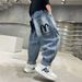 Boys' Denim Pants Spring And Autumn Children's Fall Sweatpants Casual Pants_viptrois.com