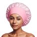 Women's Wide Brim High Elasticity Sleep Hairdressing Bath Cap High-end Material Silk Satin Hair Protection Hat_viptrois.com