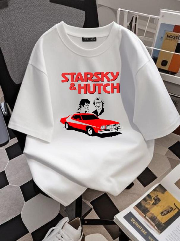 Starsky And Hutch Gift Merch T Shirt Unisex S To 2XL Top For Everyday Wear Soft Designer Clothes Homme Streetwear Casual Versatile Graphic_viptrois.com