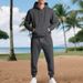 Heavyweight Fleece-Lined Hoodie Jogger Set – Winter-Ready Workwear & Streetwear (Black/Navy/Grey/White)_viptrois.com