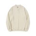 Textured Jacquard V-Neck Sweatshirt With Horn Buttons - Unisex Split-Hem Athletic Top (Beige/Light Brown/Purple/Black)_viptrois.com