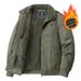 Plus Size 2025 Winter New Cotton Jacket With Fleece Lining Thickened Coat Men's Lamb Wool Workwear Versatile Warm_viptrois.com