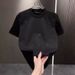 Men's Clothing Summer Fashionable Crew Neck T-Shirt For Men Trendy Elegant Short Sleeve With Rhinestones And Embroidery Handsome Top_viptrois.com
