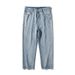 Men's Clothing Korean And Japanese Men's Clothing 2025 Spring New Simple Solid Color Jeans Men's Washed Loose Straight Long Pants_viptrois.com