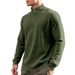 American Style Spring And Autumn Simple Casual Men's Loose Jacquard Stand Collar Half-Zip Base Shirt Sweatshirt For Men_viptrois.com
