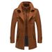 Loom Loom Golden Han European And American Style Autumn Winter Middle-aged Double Collar Cross-border Dropshipping Wool Coat Men's_viptrois.com