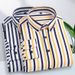 Men's Slim Fit Stretch Long Sleeve Shirt, Wrinkle-Resistant Business Casual Shirt With Striped Design, Comfortable & Stylish Korean-Inspired Top_viptrois.com