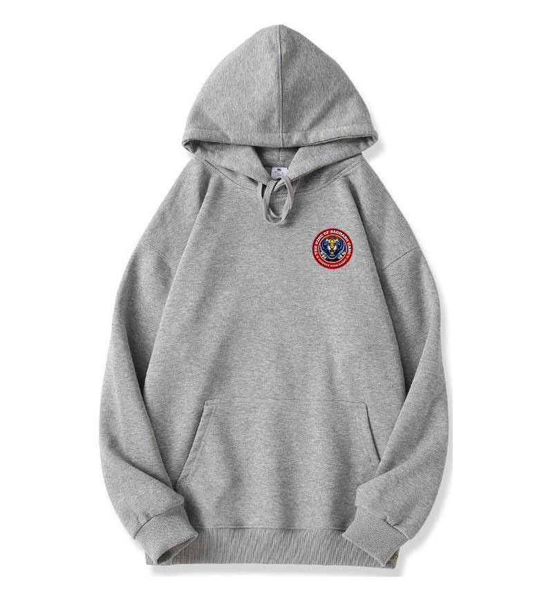 Men's Clothing 400G Silver Fox Fleece Fleece Lined Sweatshirt, Long Sleeves, Fleece Lined Drop Shoulder Hooded Sweatshirt, Tiger Head Style,_viptrois.com