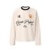 2026 New Waffle Long-sleeved T-shirt Men's Autumn Letter Print Loose Casual Contrast Design Top_viptrois.com