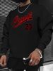 Men's Loose Casual Fashionable Chicago 23 Print Round Neck Long Sleeved Sweatshirt Suitable For Autumn And Winter Wear_viptrois.com