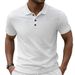 Men's Heavyweight Jacquard Polo Shirt - Solid Color Lapel Design (Summer Outdoor & Casual Wear)_viptrois.com