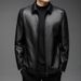 Haining Men 2025 New Spring Thin Style Dad Outfit Middle-Aged Men's Top Layer Cowhide Leather Jacket Outer_viptrois.com