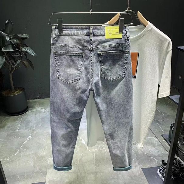 High-end New Premium Jeans Men, Brand, Stretch Versatile Slim Fit, Korean Style, Trendy Long Pants For Men_viptrois.com