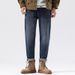 Factory Direct Supply Autumn And Winter New Small Straight-footed Jeans Men's High-quality Niufeng Loose Washed Denim Trousers Men_viptrois.com