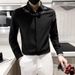 Letter Long Sleeved Shirt, Loose Fitting Shirt, Men's Summer Trend Versatile Casual Jacket_viptrois.com