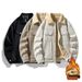 Men's Clothing new lambskin collar corduroy men's jacket men's winter warm loose versatile cotton jacket men_viptrois.com