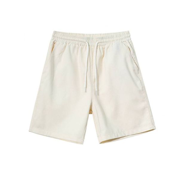 Men's Clothing Linen Shorts Casual Pants Summer Loose Trendy Cotton And Linen Shorts Solid Color Beach Shorts_viptrois.com