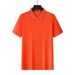 Mens Solid Color Slim Polo Tees Striped Neck Short Sleeve Business Casual Golf Shirts_viptrois.com