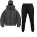 New Foreign Trade Cross Border Double Hat Spring Autumn Winter Ins Hooded Sweatshirt Suit Trendy Men And Women Double Hat Couple Sweatshirt_viptrois.com