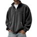 2026 Autumn And Winter New European And American Men's Clothing American Fleece Stand-up Collar Zipper Sweater Casual Jacket_viptrois.com