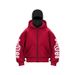 Men's Clothing Station Trendy Brand Pattern Masked Double Hooded Zipper Sweater Trendy Top_viptrois.com
