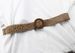 The new Korean version of cotton and hemp wind woven belt women's round wooden buckle dress gown decoration belt_viptrois.com