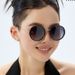 New Fashion Round Frame Polarized Sunglasses Women's Personality Street Shooting Sunscreen Sunglasses Women's_viptrois.com