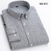 Men's Wrinkle-Free Oxford Shirt – High Cotton Comfort Stretch Slim Fit Casual Long Sleeve Shirt With Check & Stripe Patterns_viptrois.com
