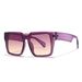 One Piece Sunglasses - Unisex Retro Square Large Frame (European & American Neutral Ins Style)_viptrois.com
