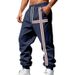 Men's Heavyweight Fleece-Lined Joggers – Winter-Ready Polyester Cargo Pants With Brushed Thermal Lining (Army Green/Charcoal/Navy, S-Xxxl)_viptrois.com