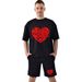 Men's Clothing Casual T-Shirt Shorts Suit Short-Sleeved Suit_viptrois.com