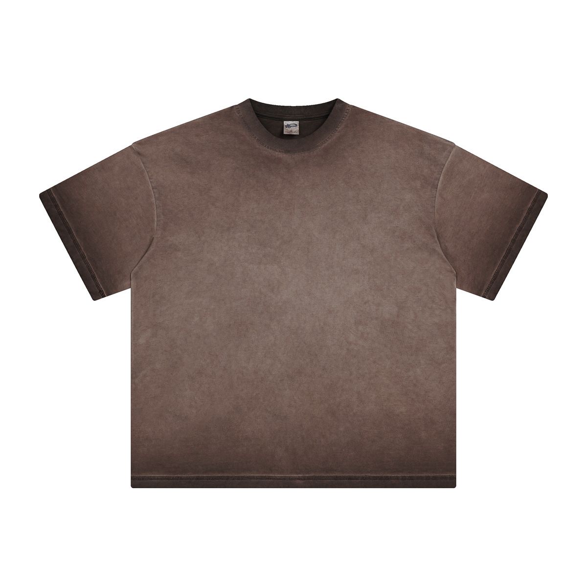 Men's Clothing Trend Men's Clothing | Retro Distressed Printed Short Sleeved T Shirt Trendy Brand Loose Cotton Heavyweight Short Sleeved_viptrois.com