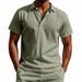 Men's Clothing Independent Station Summer Men's Loose Trend Breathable Linen Casual Lapel Button POLO Shirt Short Sleeve_viptrois.com