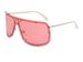 Two Circles Rivet Large Frame Personality Sunglasses One Piece Men And Women Sunglasses Metal Frameless Glasses T1186_viptrois.com