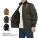 Men's Clothing Men's Vintage Work Jacket With Stand Collar & Embroidery - Lightweight & Heavyweight Options In Black, Khaki, Army Green_viptrois.com
