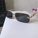 2025 Summer New Frameless Cut Edge Cat Eye Sunglasses For Women, Personalized Leopard Decorative Sunglasses, Fashion Trendy Sunglasses_viptrois.com