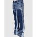 Men's Clothing Denim Overalls Elastic Patch Jeans_viptrois.com