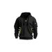 "Men's Zip-Up Hoodie – Streetwear Pullover With Multi-Pockets & Drawstrings (Black/Grey/Navy, S-5XL)"_viptrois.com