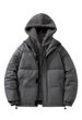Fake Two-piece Cotton Clothes Men's Loose And Thickened Warm Fleece Jacket_viptrois.com