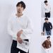 Men's Slim-Fit Knit Polo Sweater - Long Sleeve Business Casual Pullover (White, Black, Brown) - Breathable & Wrinkle-Free Sizes M To XXXL_viptrois.com